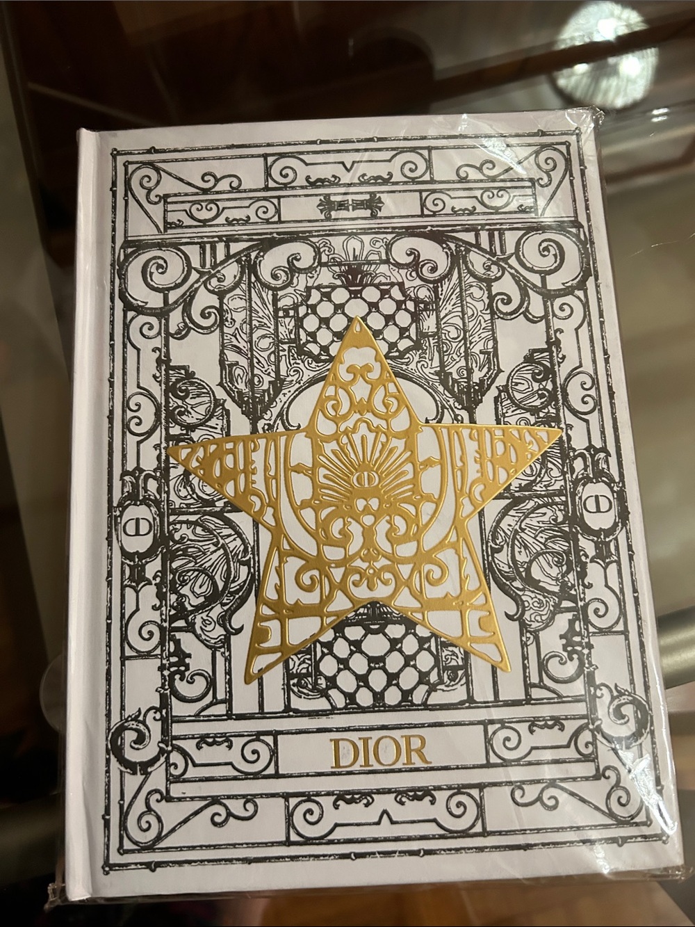 Dior White and Gold Star Journal gold pages rare